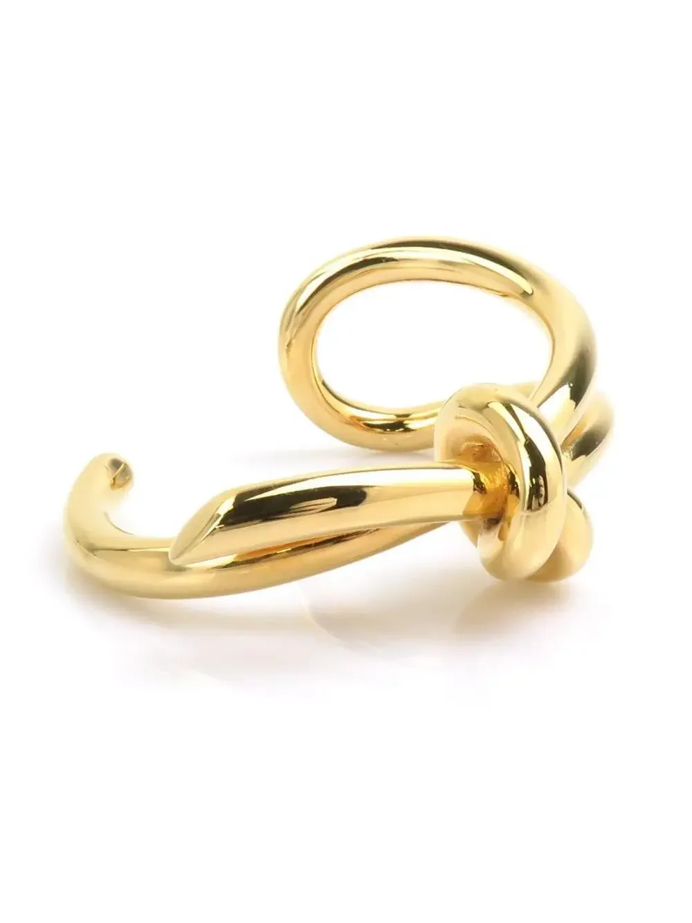 Auth Balenciaga Bangle Bracelet Gold #338703B23B